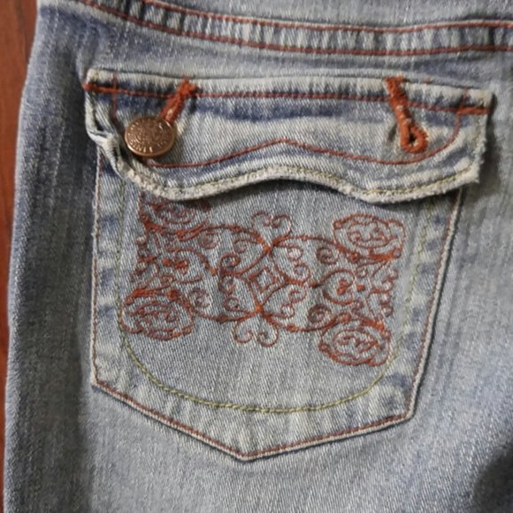 Vintage Embroidered Squeeze Jeans Size 3/4 - Picture 6 of 6